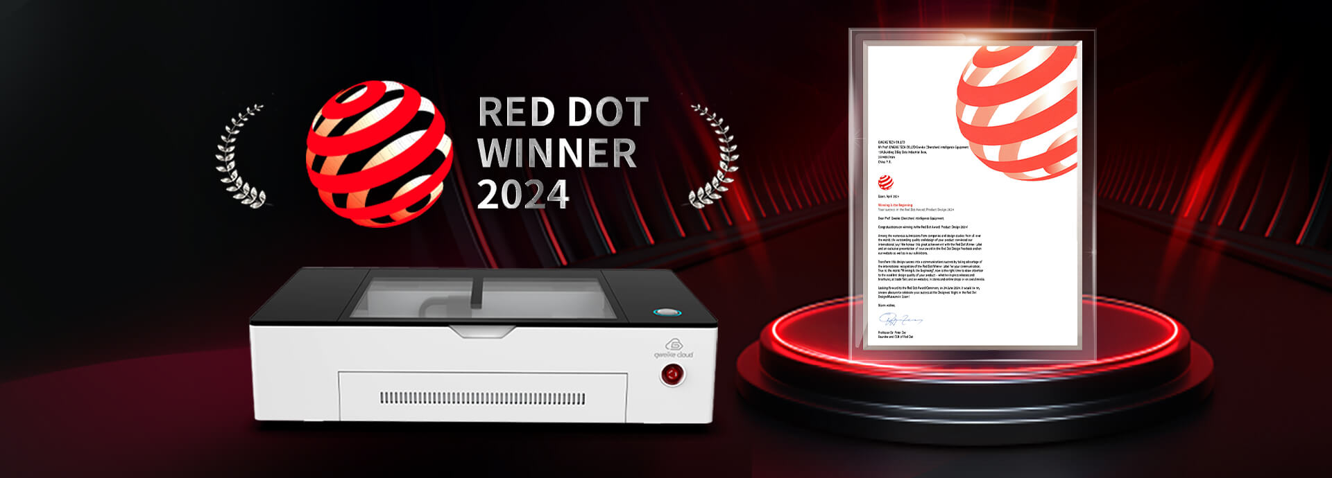 GWEIKE Laser Winning the Red Dot Award: Product Design 2024_뉴스 센터_G-WEIKE 소개_G·WEIKE